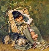 Grace Carpenter Hudson Baby Bunting Norge oil painting reproduction